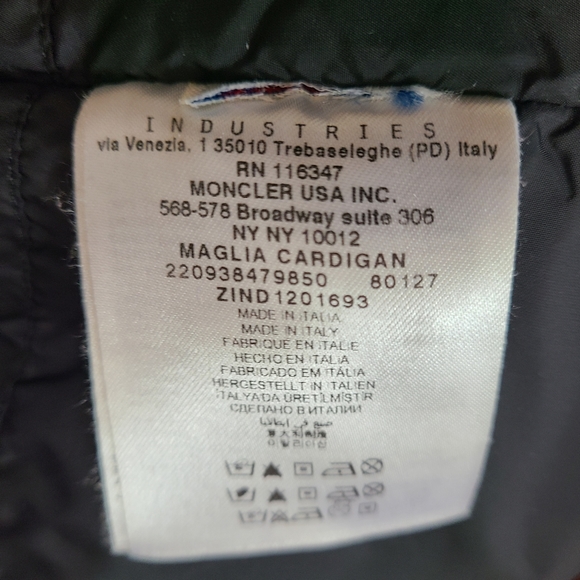 Moncler Maglia Cardigan Jacket black sherpa Full Zip - Picture 4 of 11